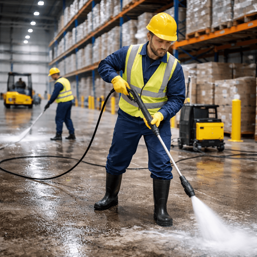 Warehouse Jet Washing